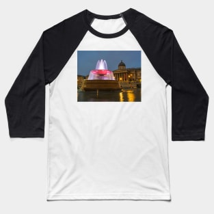 Trafalgar Square London UK Fountain United Kingdom Baseball T-Shirt